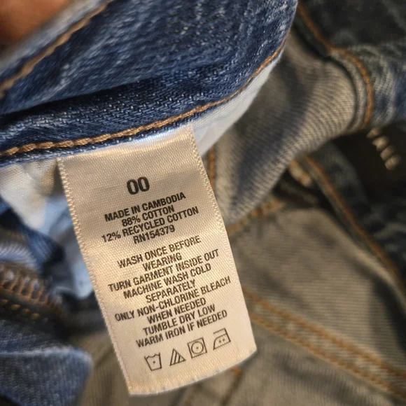 Aeropostale Blue Distressed Jean Shorts - Picture 6 of 7